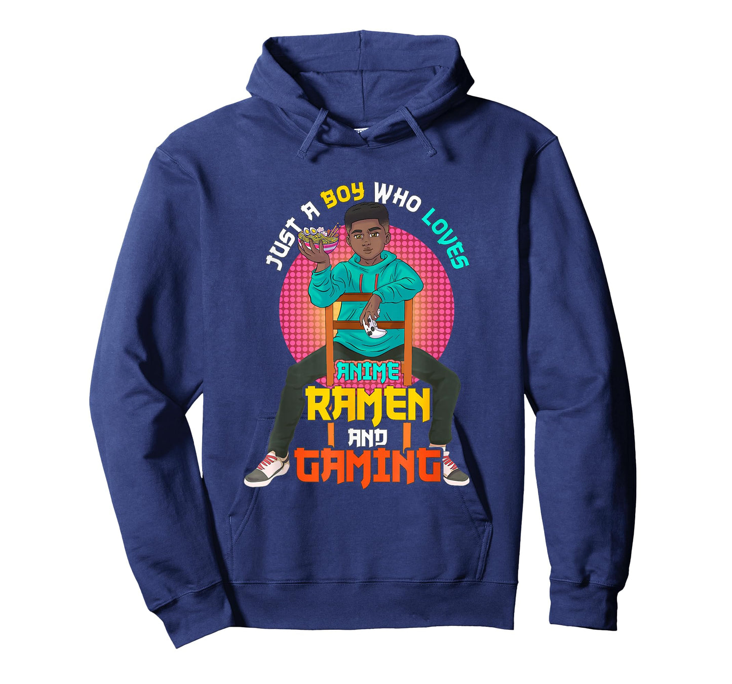 Just A Black Boy Who Loves Anime Ramen And Gaming. T-Shirt