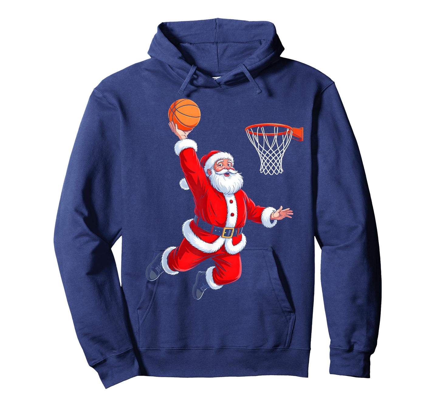 Santa Plays Basketball Christmas Sports Design for Men Boys T-Shirt