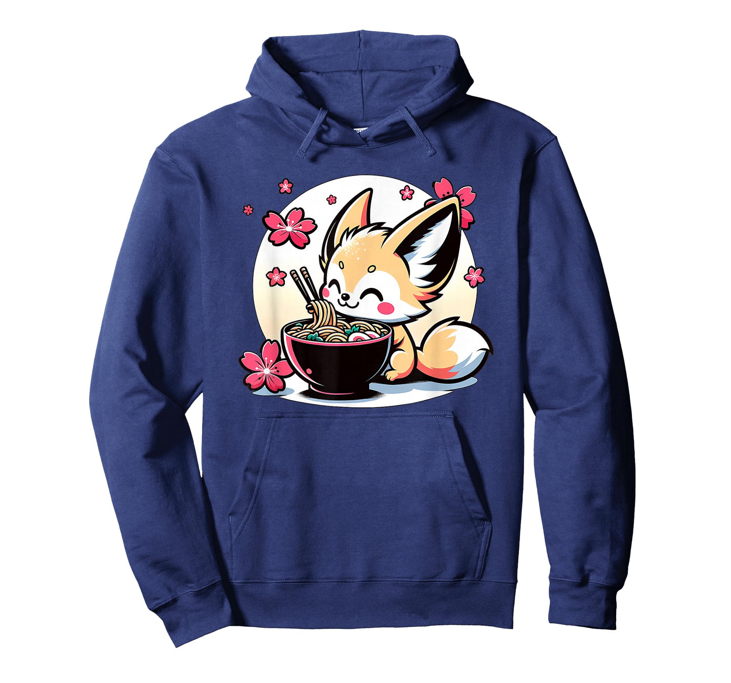 Kawaii Fennec Fox Eating Ramen T-Shirt
