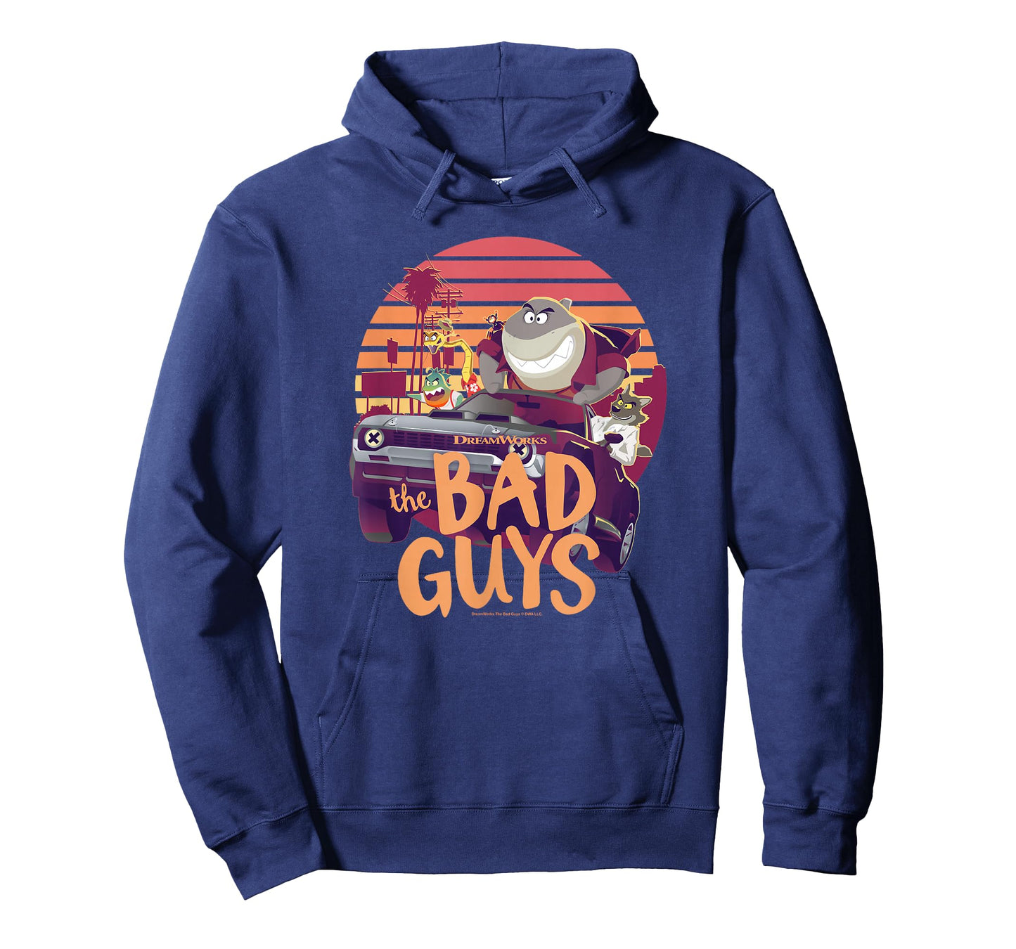 The Bad Guys Group Getaway Car Sunset Poster T-Shirt