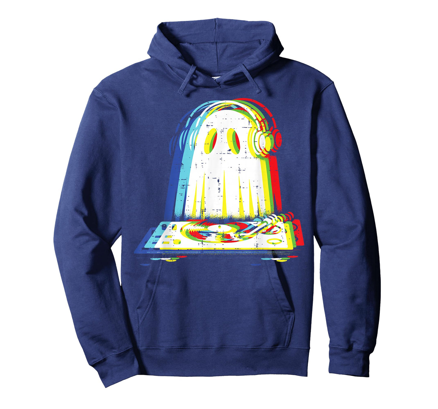 Halloween Ghost DJ Vintage EDM Costume Music Men Women Kids T-Shirt