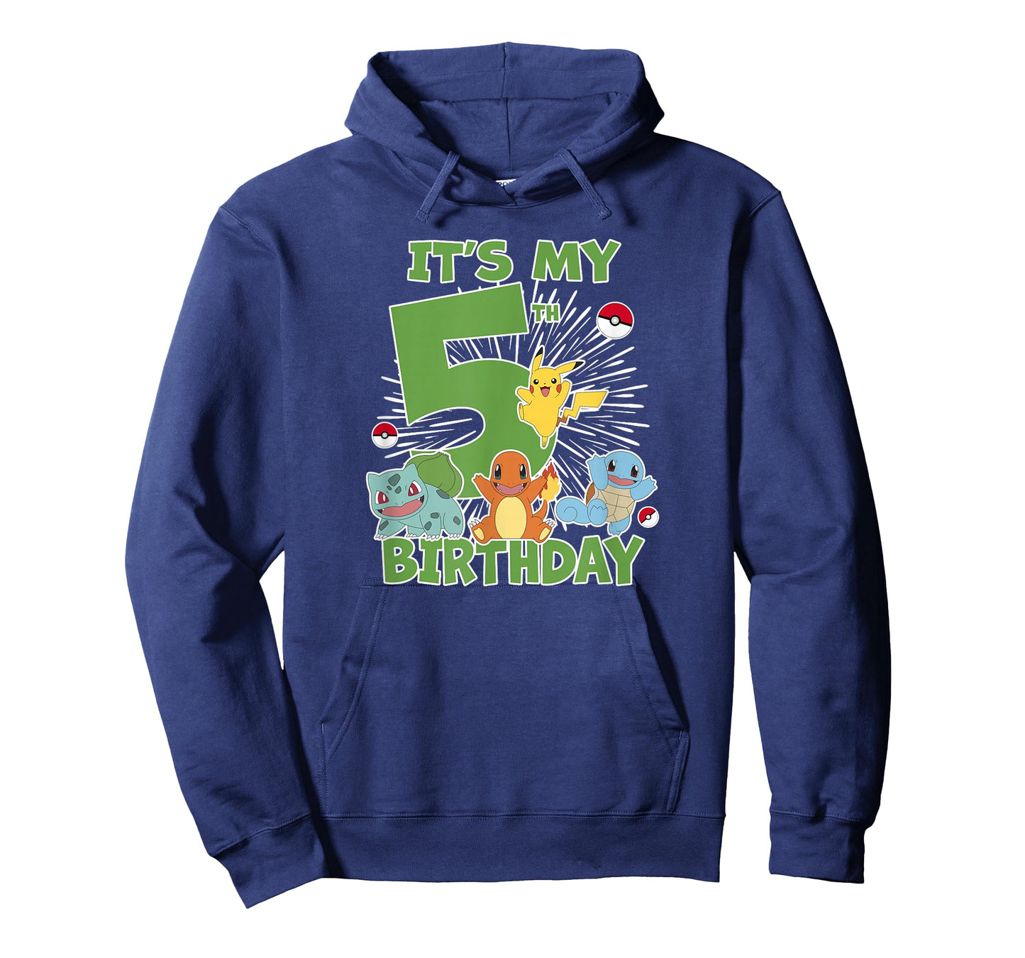 Pokémon It's My 5th Birthday Kanto Starters Celebration T-Shirt