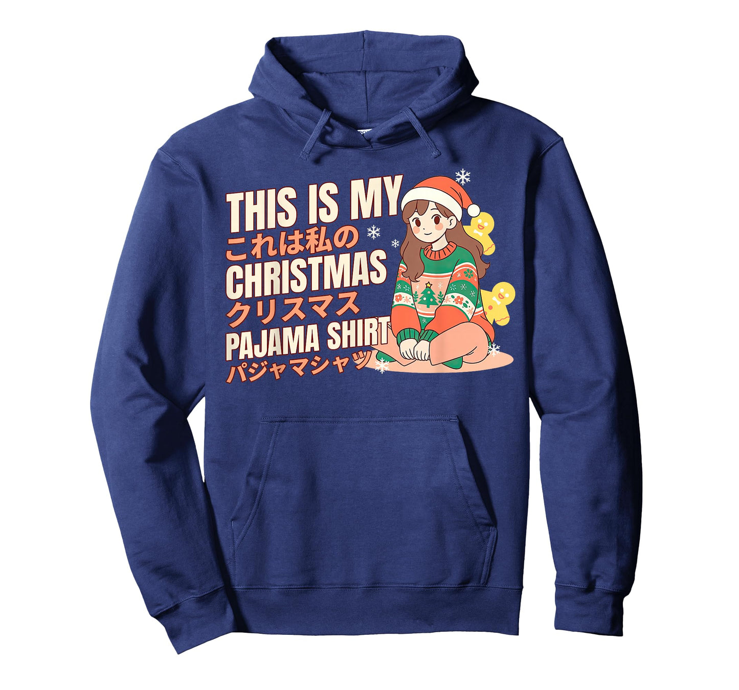 Christmas Pajama Anime Girl Japanese Manga Otaku T-Shirt