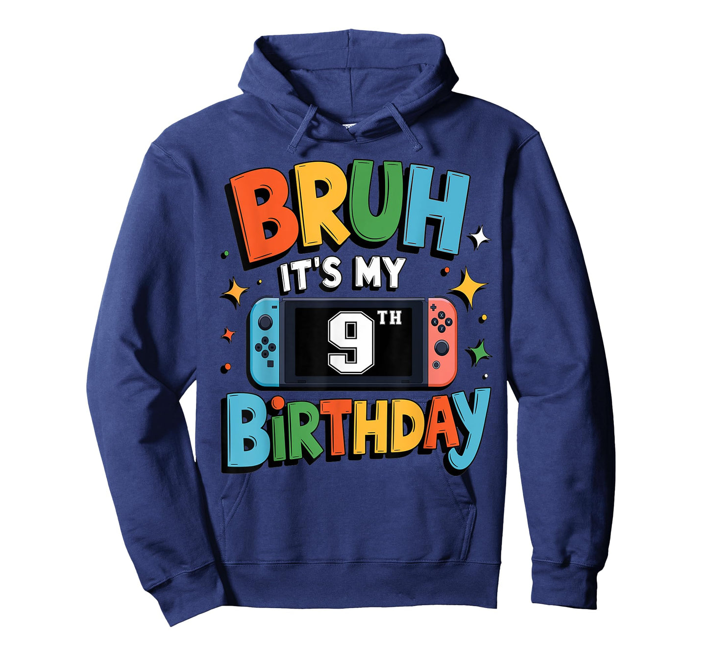 Bruh It's My 9th Birthday Video Game For Boys Girls T-Shirt