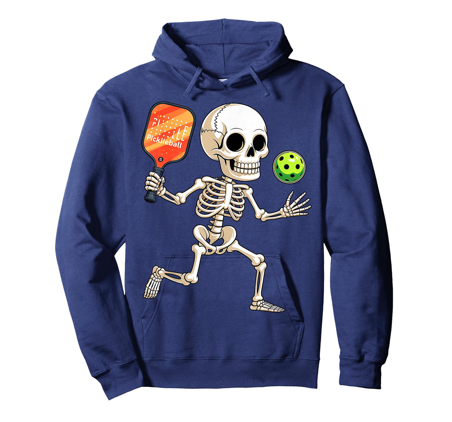 Skeleton Playing Pickle Ball Halloween Costume Funny Men Boy T-Shirt