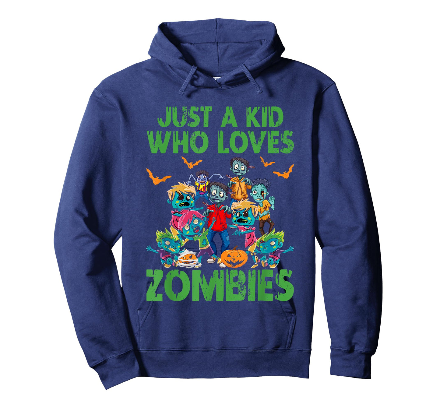Just A Kid Who Loves Zombies Halloween Zombie Enthusiast T-Shirt