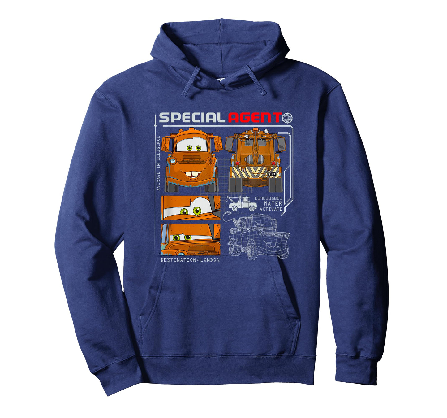 Disney Pixar Cars 2 Special Agent Tow Mater Specs Poster T-Shirt