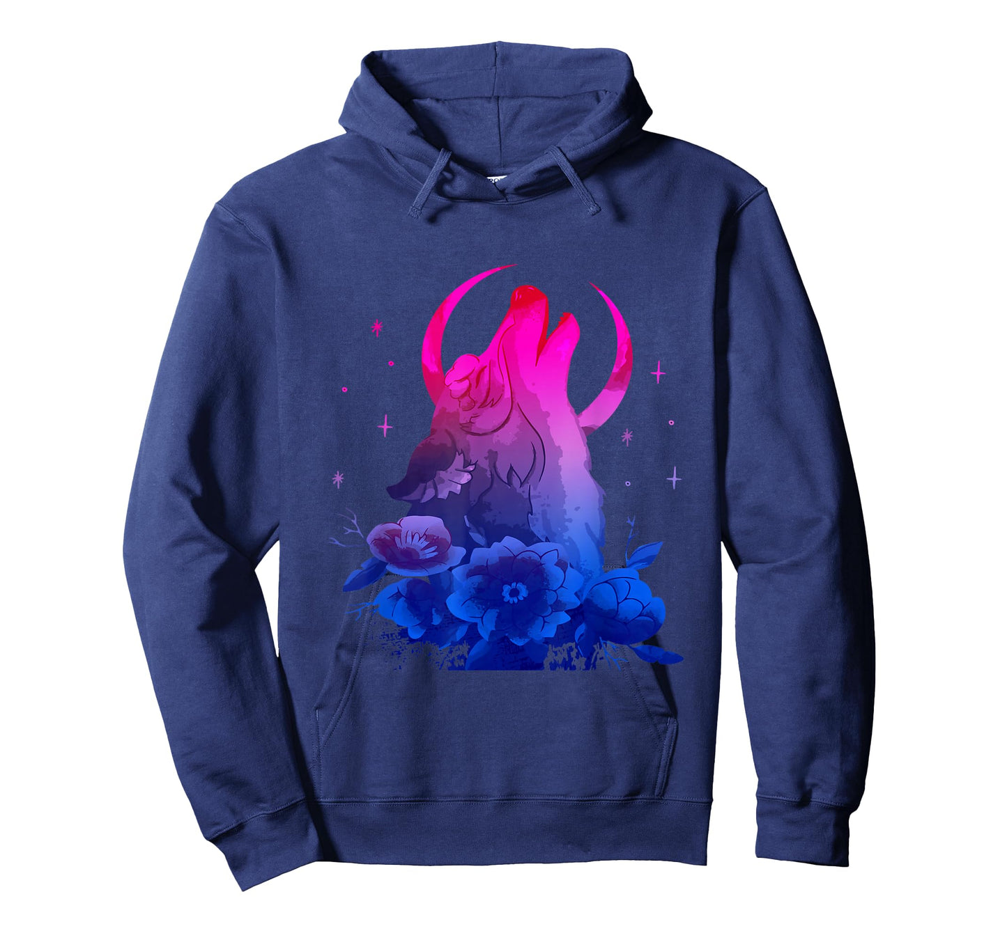 Bi Pride Bisexuality Bisexual Flag Howling Wolf Bisexual T-Shirt