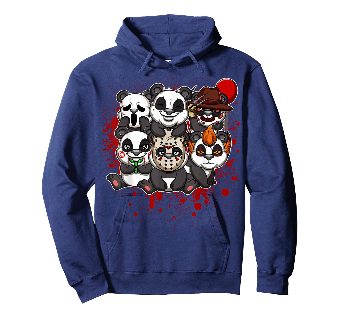 Favorite Classic Horror Movie Characters Animals - My Little Horror Crew - Halloween Pandas T-Shirt