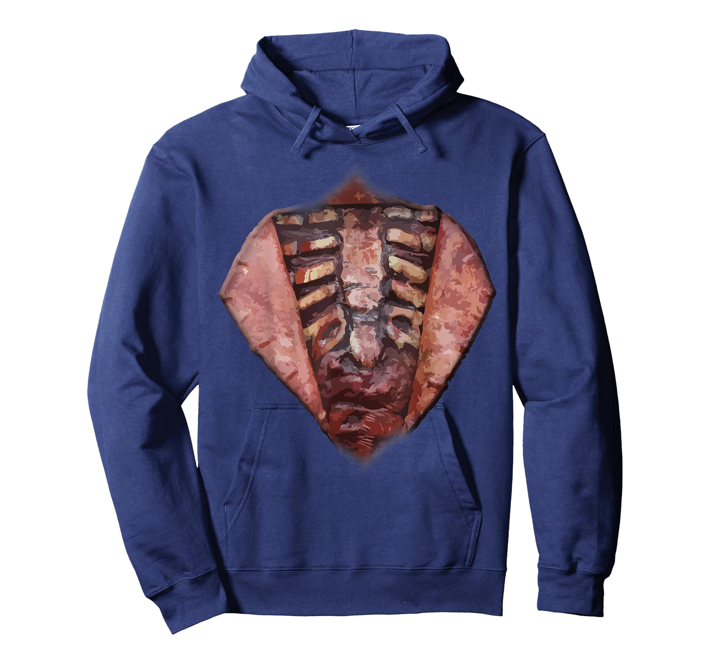Halloween Zombie Open Chest Guts and Gore Costume T-Shirt