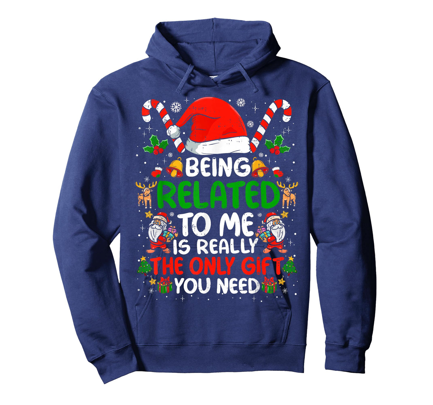 Being Related to Me Funny Christmas Family Xmas Pajamas T-Shirt