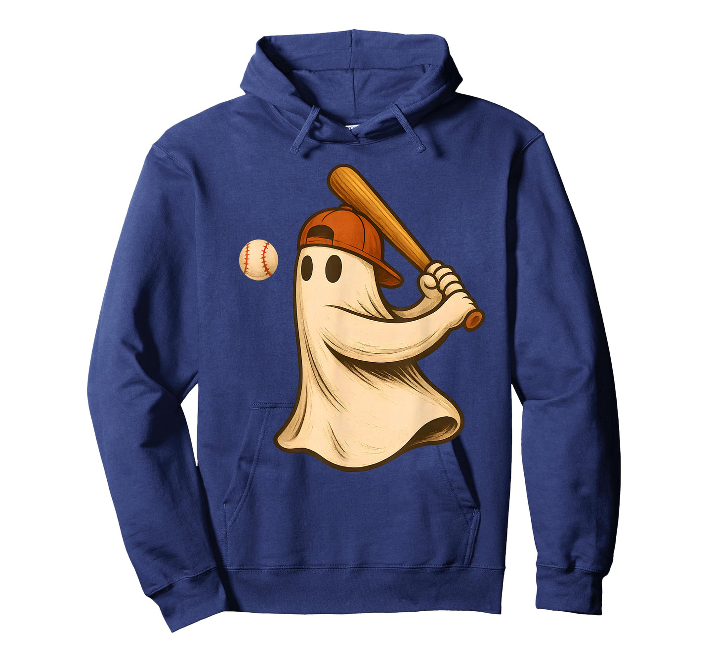 Ghost Baseball Halloween Costume Funny Men Boys Kids T-Shirt