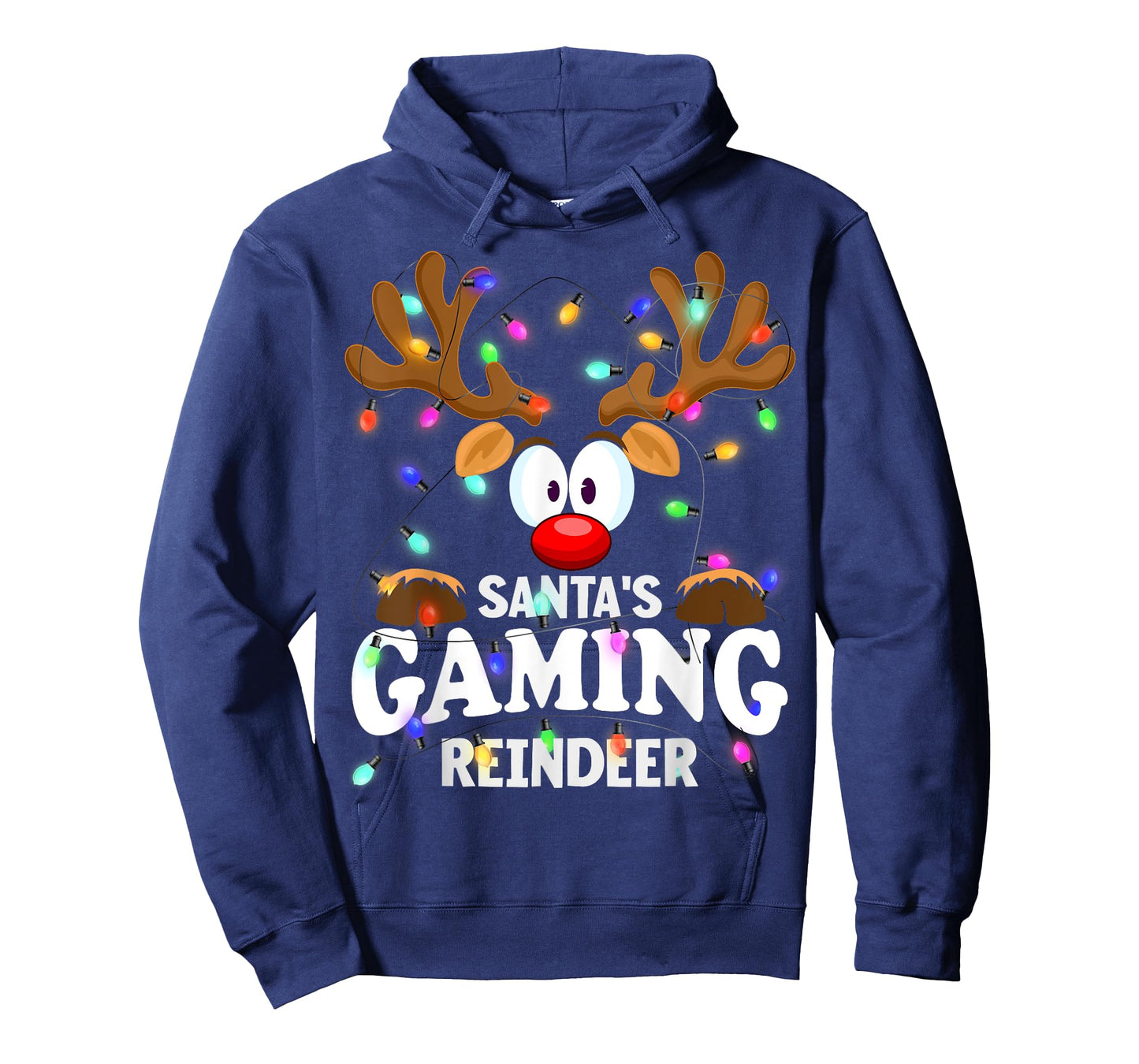 Christmas Men Women Santa's Gaming Reindeer T-Shirt