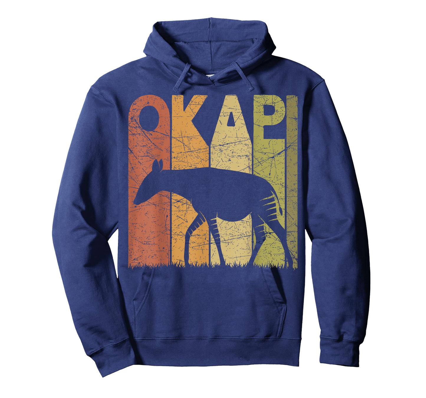 Okapi Vintage Forest Giraffe Okapi Retro Zoology T-Shirt