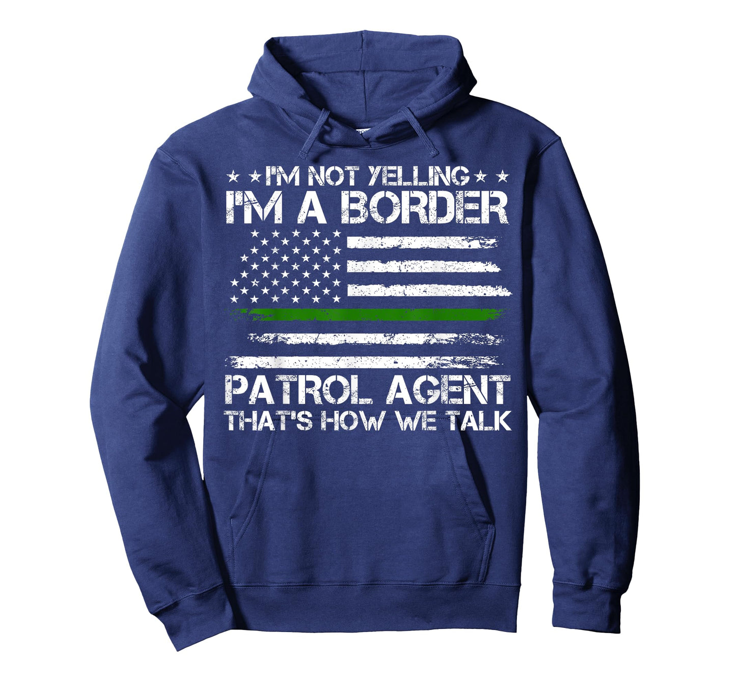 Border Patrol Agent, Green Line US Flag Border Patrol T-Shirt
