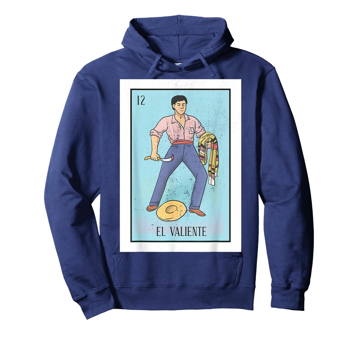 Retro El Valiente Mexican Lottery Bingo Game The Brave Card T-Shirt