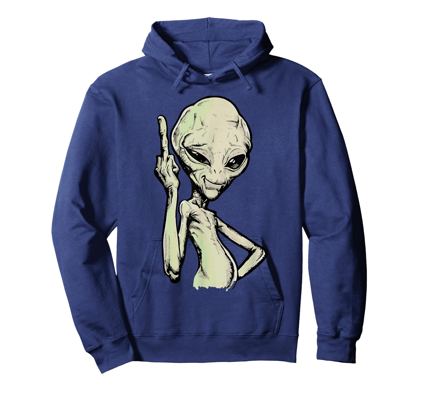 Alien Middle Finger Adult Humour Funny Novelty T-Shirt