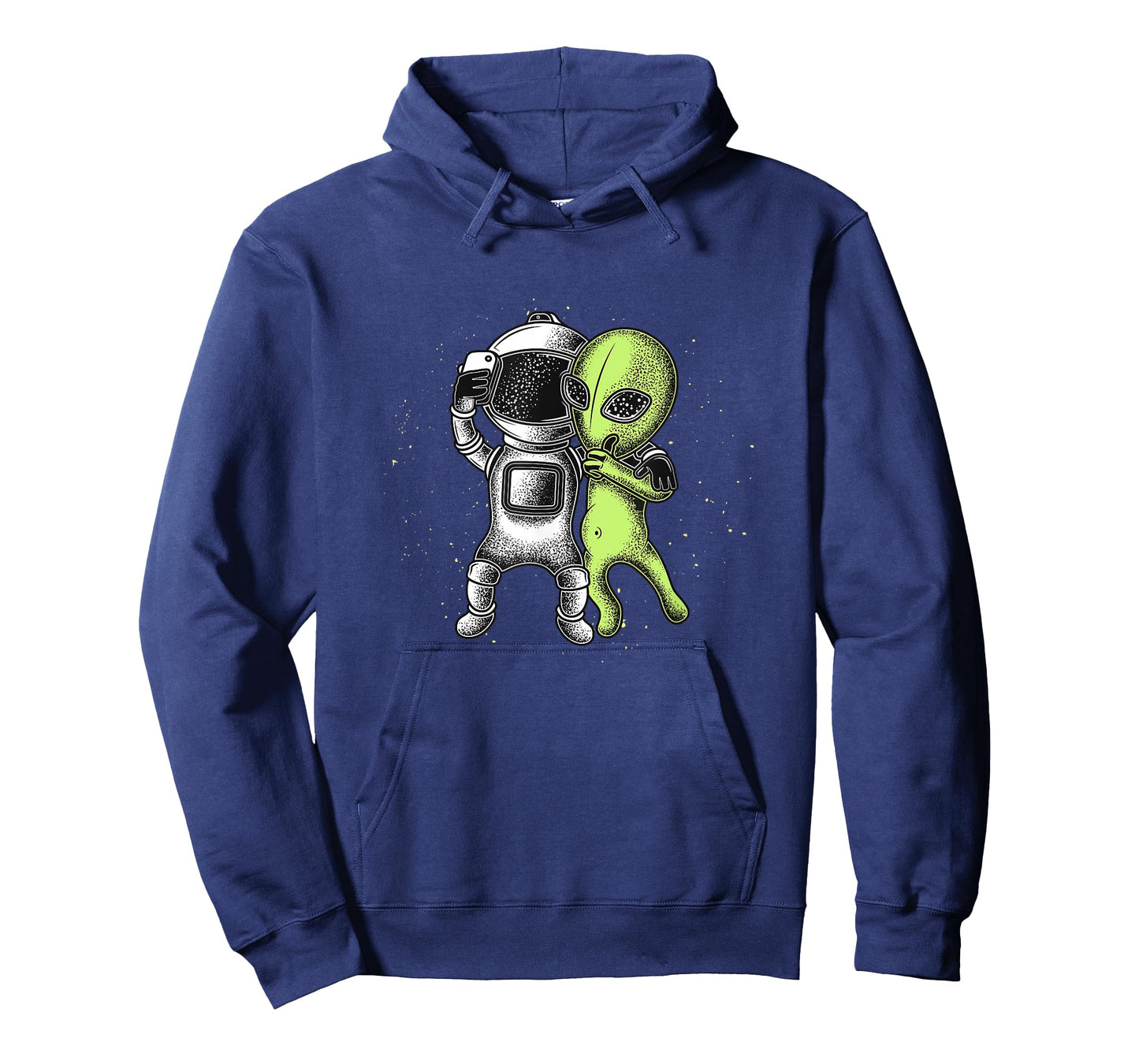 Alien Selfie Retro Style Funny Astronaut & Alien T-Shirt