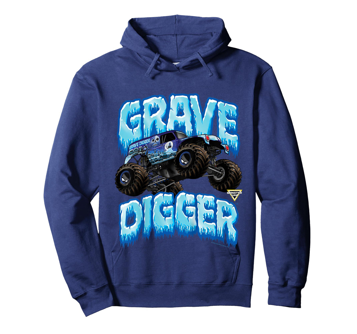 Monster Jam Kids Grave Digger Ice Cold Monster Truck T-Shirt