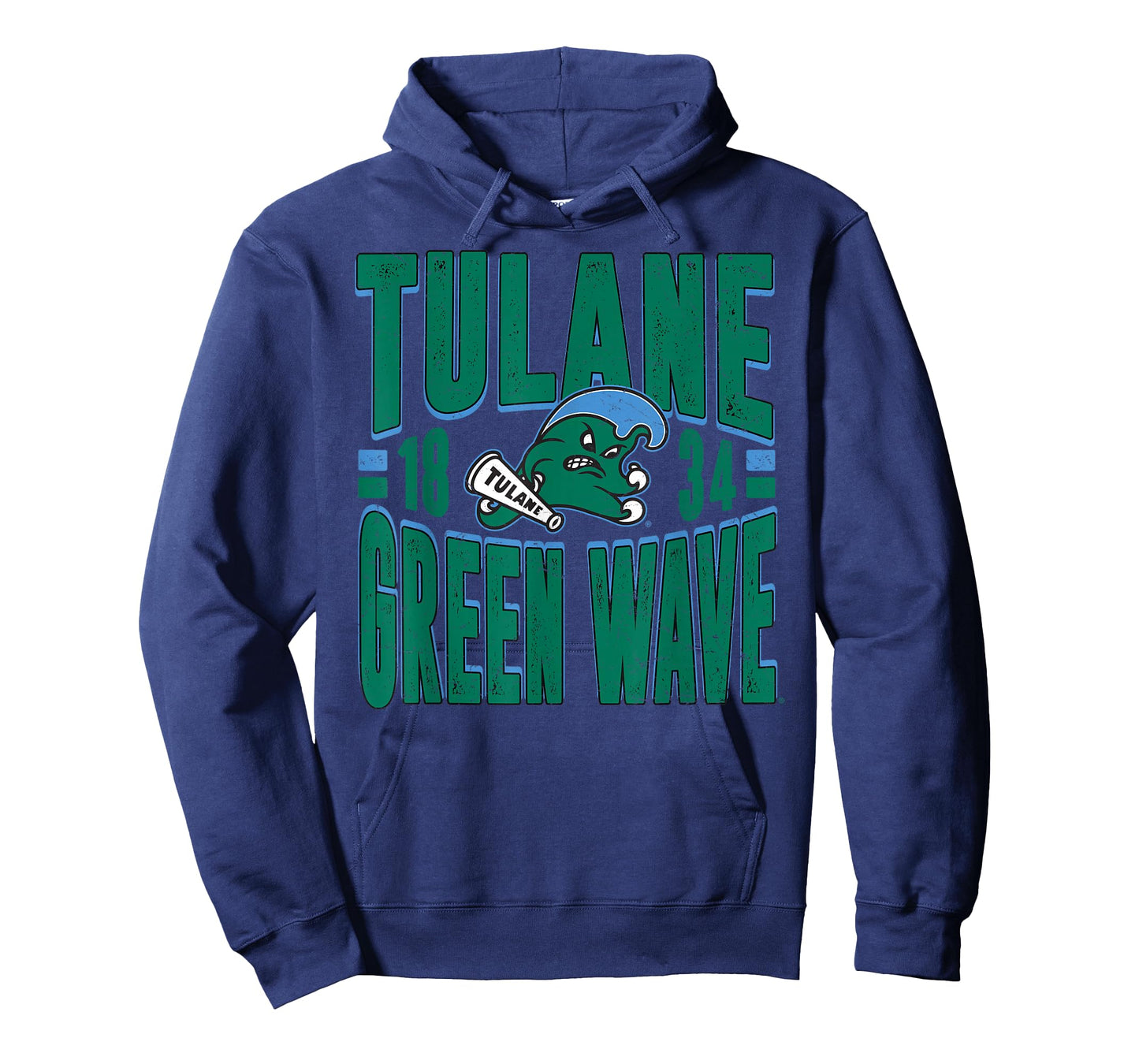 Tulane Green Wave Vintage 90's Retro Black T-Shirt