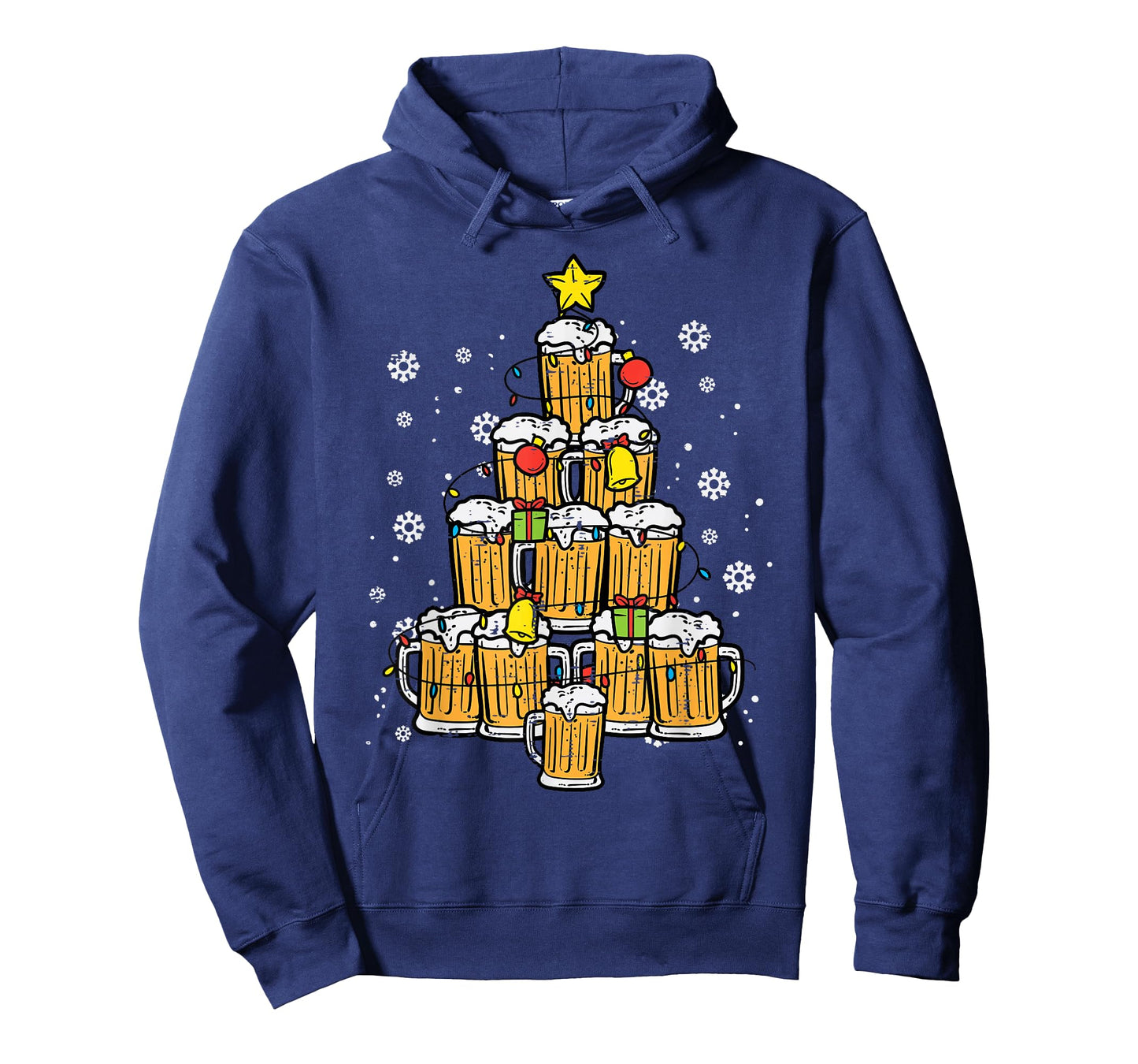 Beer Christmas Tree Xmas Brew Dad Men T-Shirt