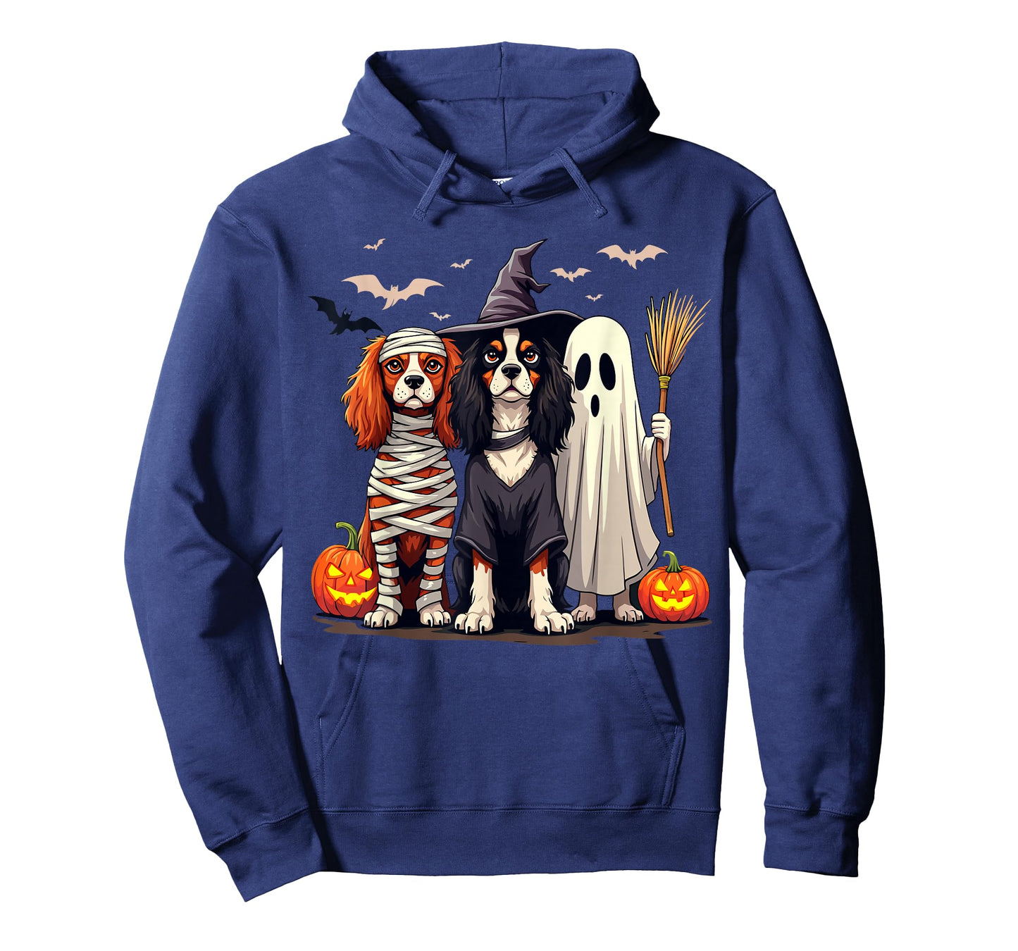 Cavalier King Charles Spaniel Halloween Costume Mum Witch T-Shirt