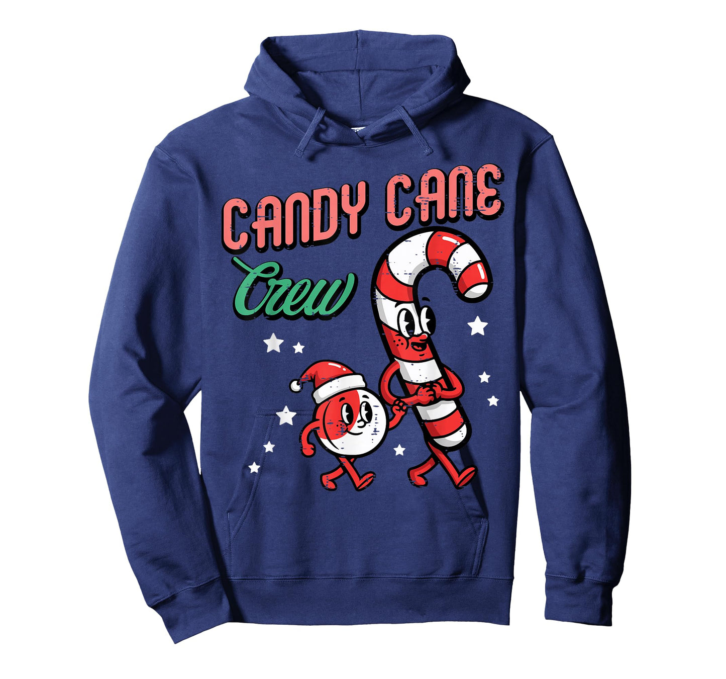 Christmas Candy Cane Crew Squad Xmas Matching Men Women Kids T-Shirt
