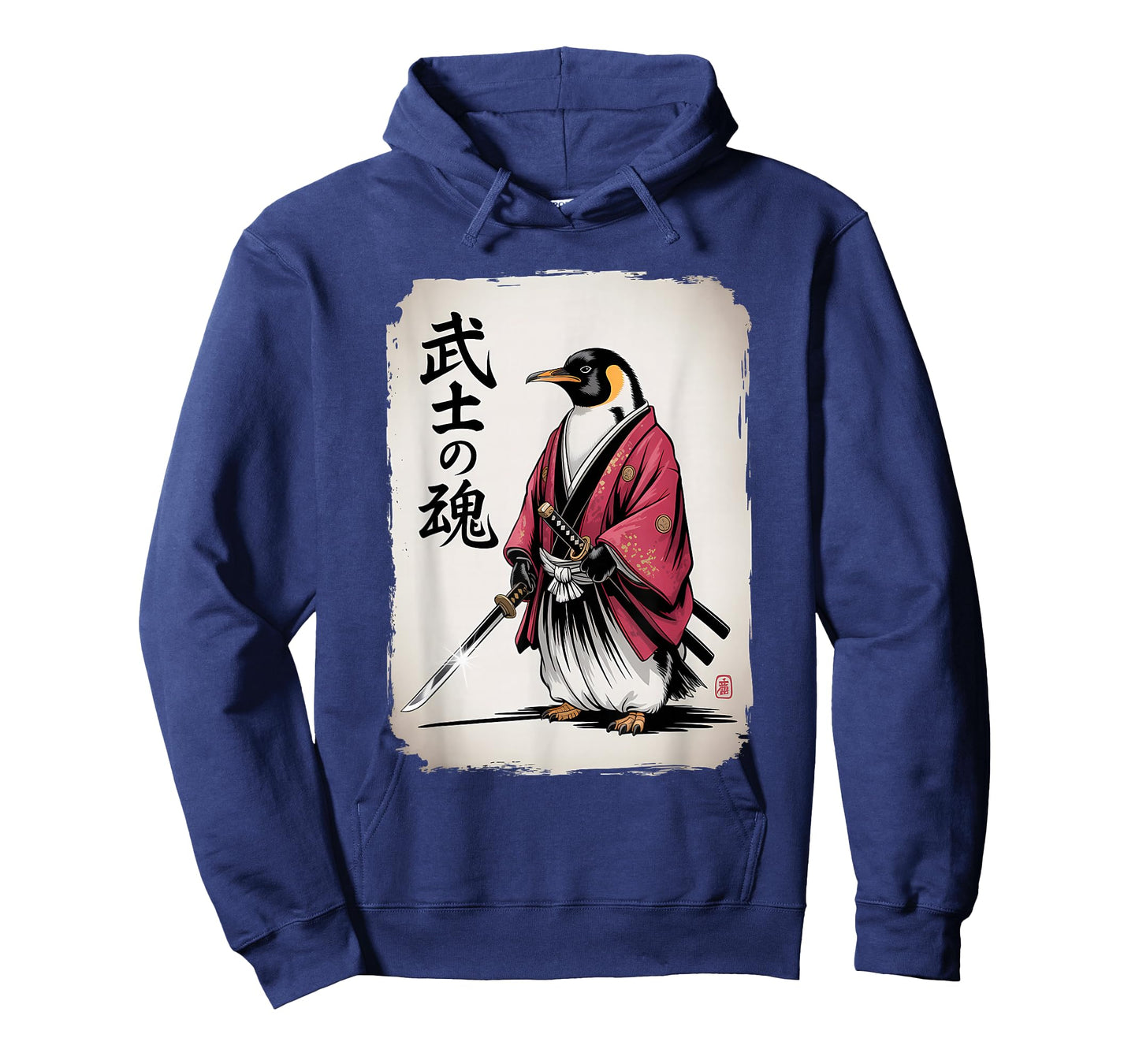 Samurai Penguin Shirt Japanese Culture Art Cool Anime Gifts T-Shirt