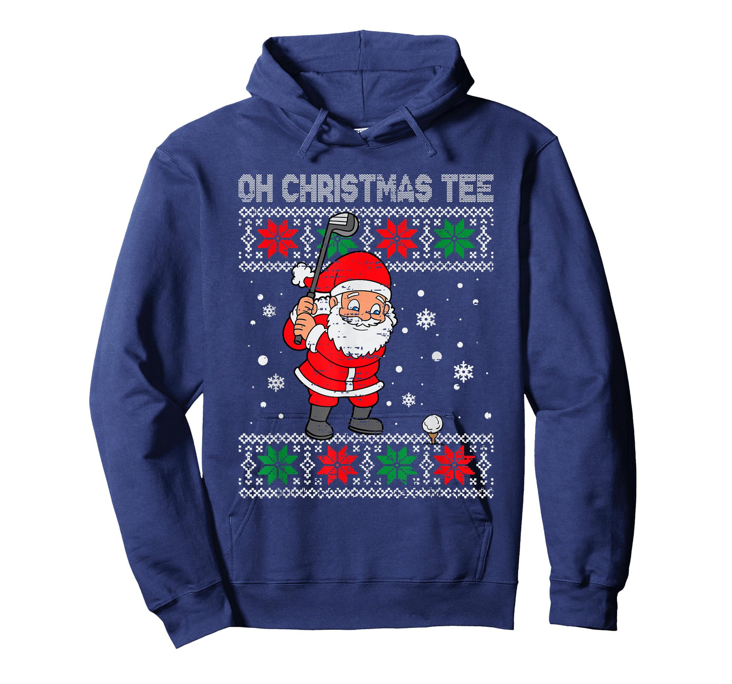 Christmas Santa Playing Golf Xmas Golfer For Mens Boy Kids T-Shirt
