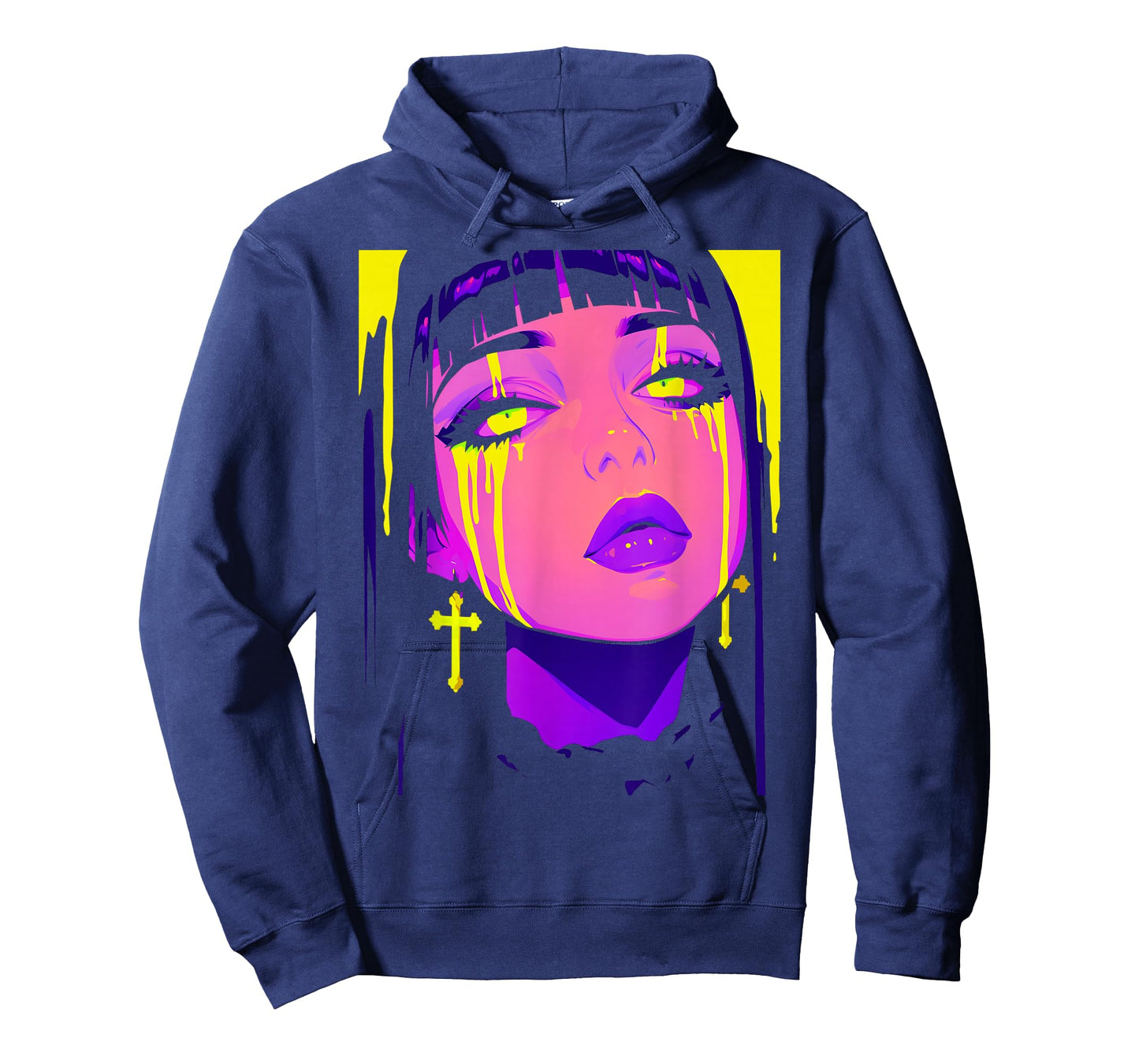 Cybergoth Cybercore Grunge Punk Goth Girl Alt Anime Manga T-Shirt