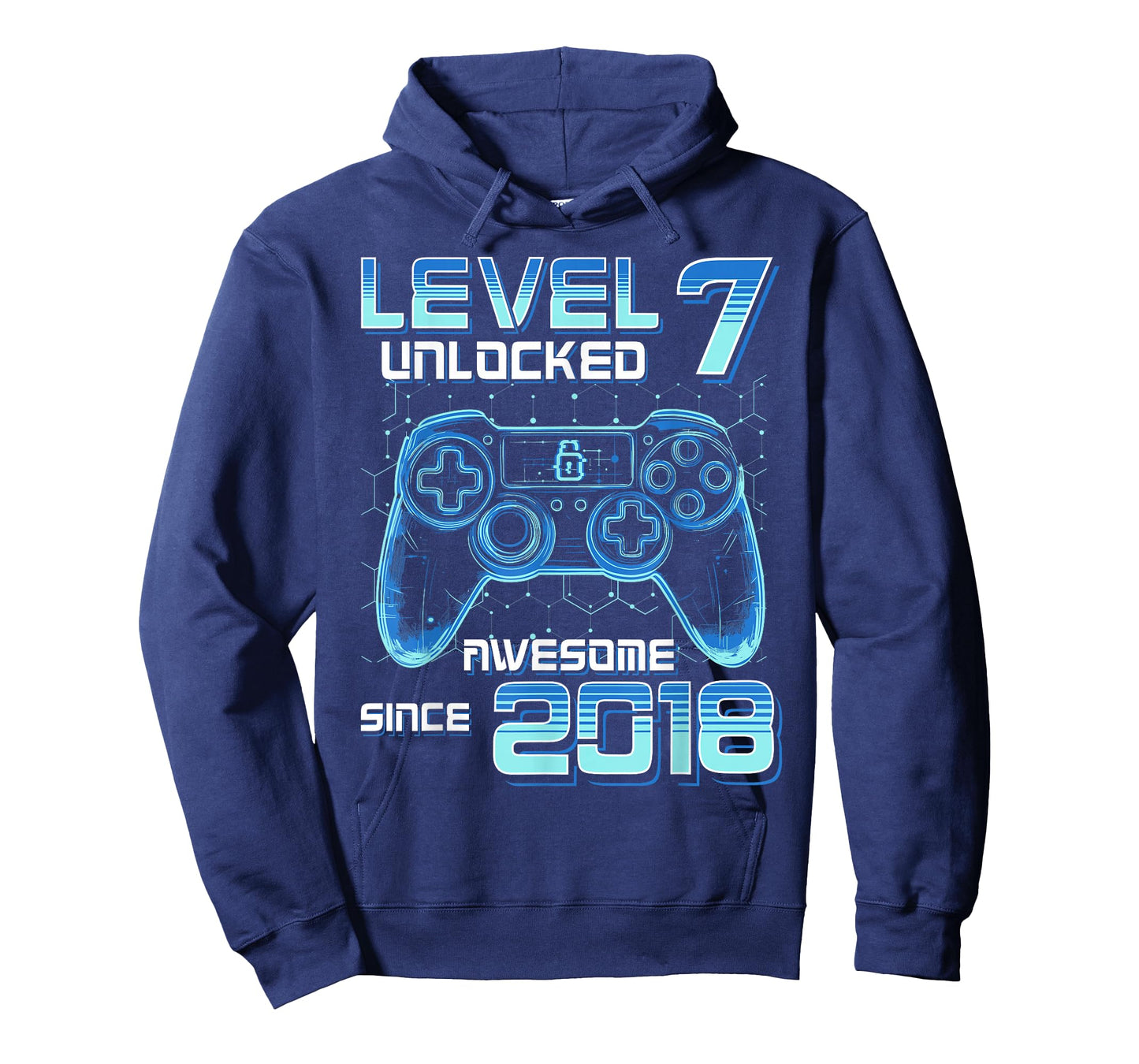 Level 7 Unlocked Video Game Party 7th Birthday Gamer Boys T-Shirt