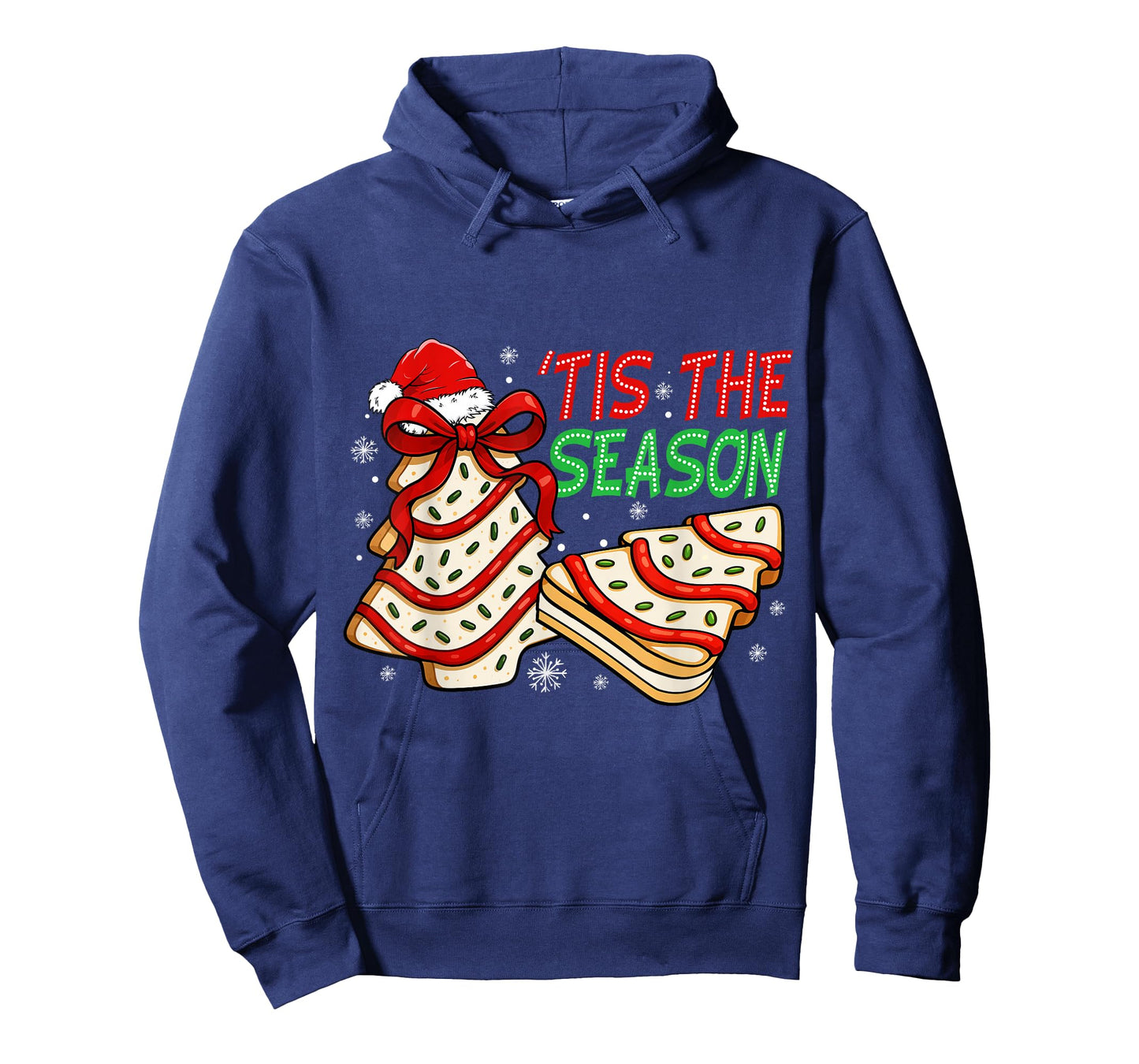 Funny Tis The Season Christmas Tree Cakes Debbie Bow Xmas T-Shirt