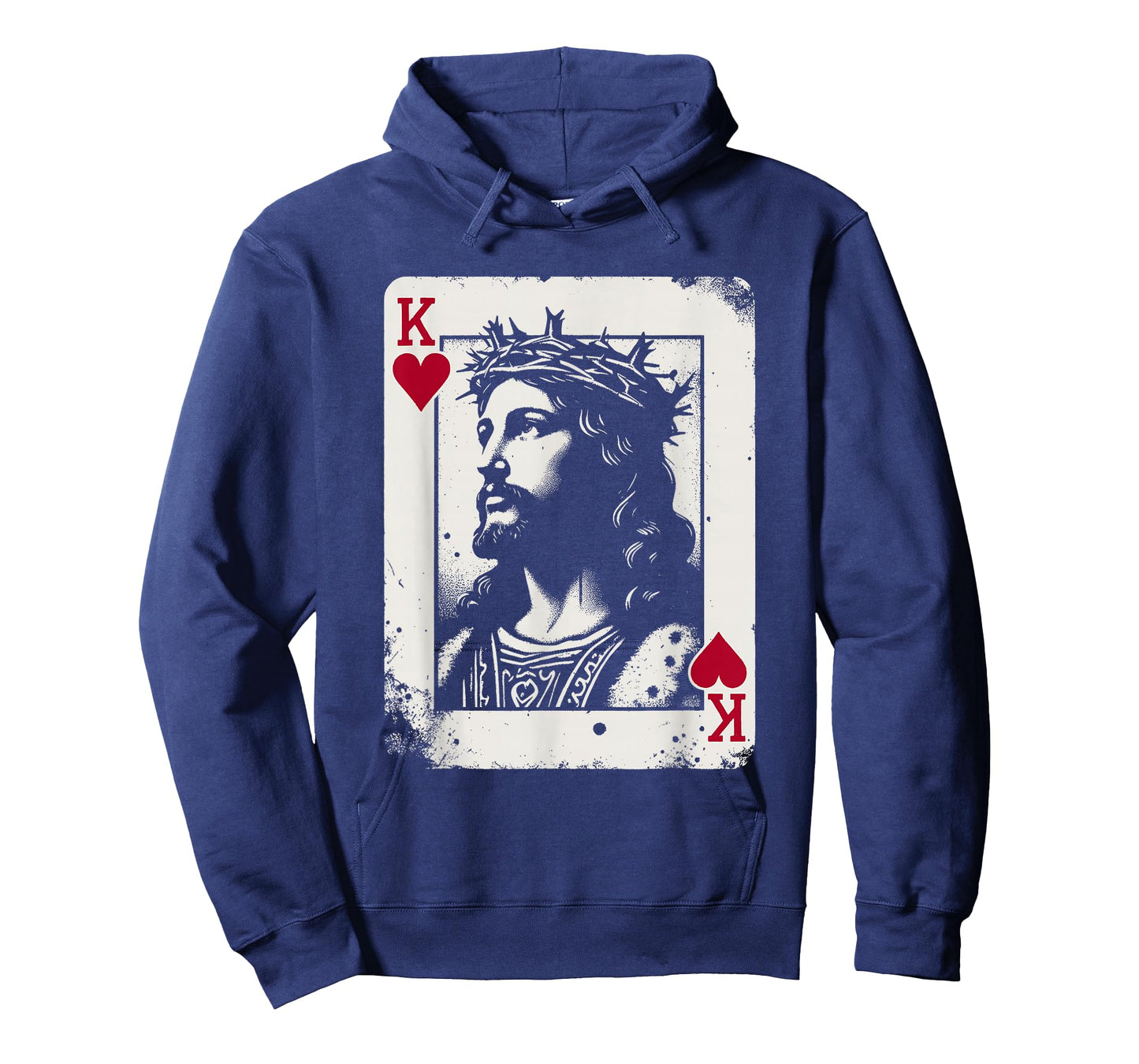Jesus King Of Hearts - Vintage Religious Card Game Lover T-Shirt