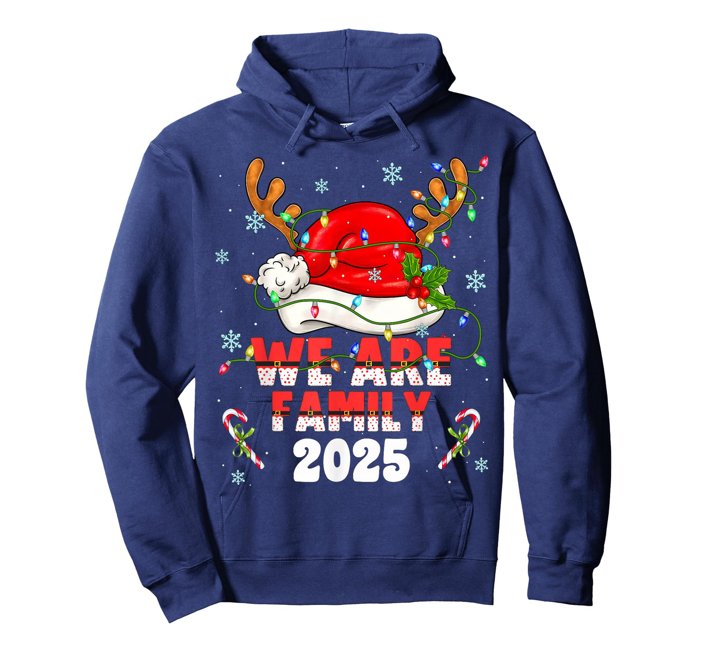 We are Family 2025 Christmas Tree Santa Pjs Group Matching T-Shirt