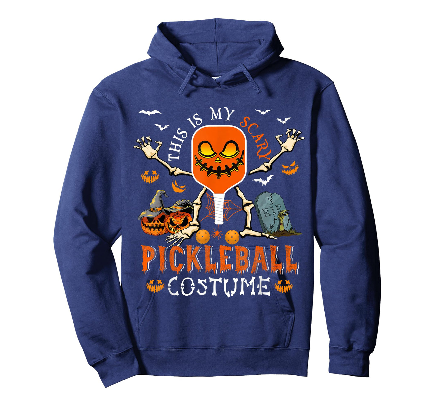 This Is My Scary Pickleball Costume Halloween Skeleton Lover T-Shirt