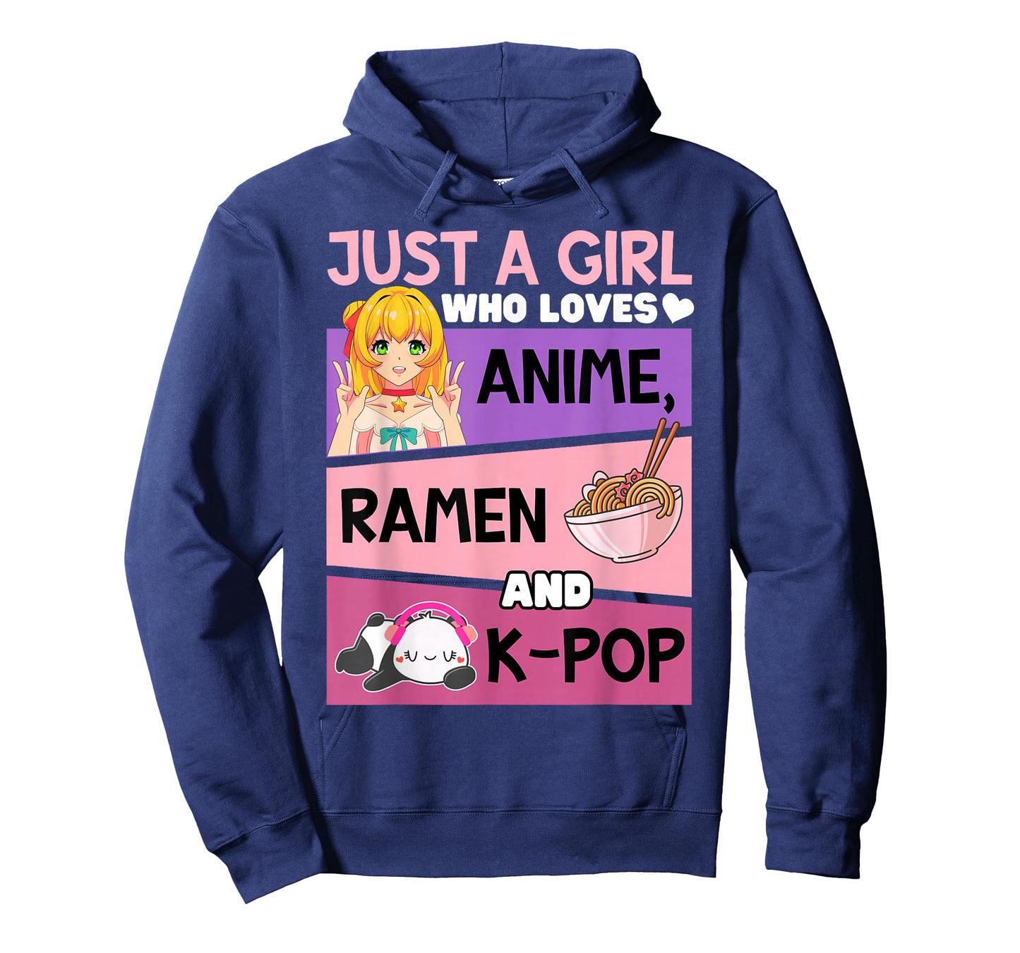 K-pop Anime Ramen-Can't Hear You I'm Listening Kpop Kawaii T-Shirt