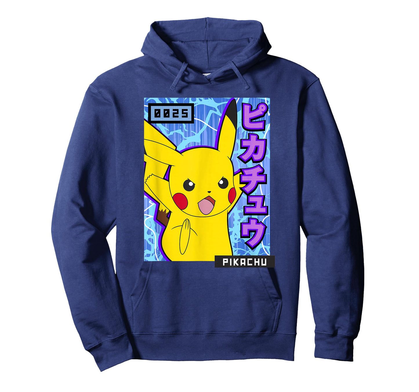 Pokémon 0025 Pikachu Kanji Electric Action Poster T-Shirt