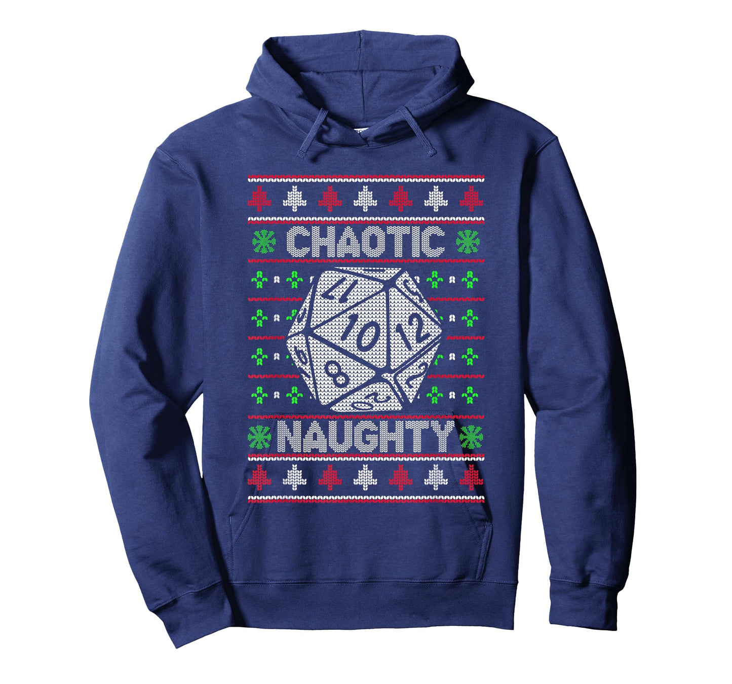 Santa Chaotic Naughty Christmas D20 Ugly Tabletop Sweater T-Shirt
