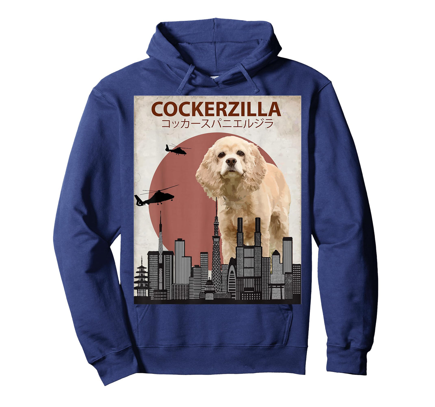 Cockerzilla Funny Cocker Spaniel T-Shirt | Dog Lovers Gift T-Shirt