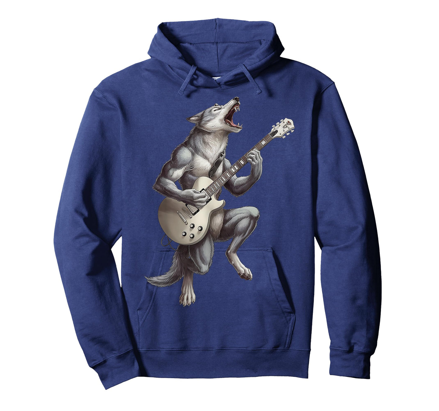 Wolf Playing Guitar Rock Star Funny Gifts For Men Women Kids T-Shirt