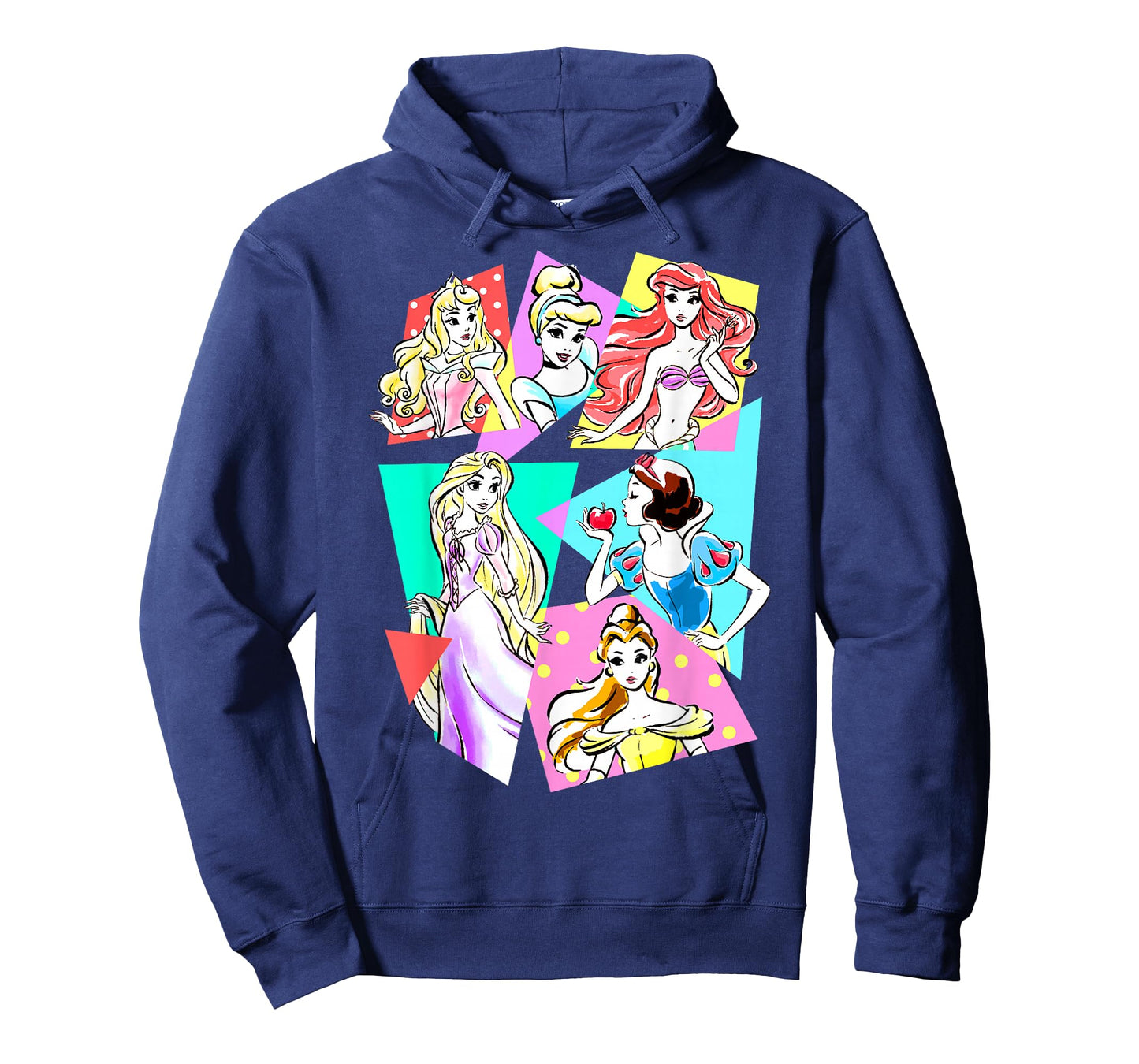 Disney Princesses Neon Pop Art Sketch Graphic T-Shirt T-Shirt