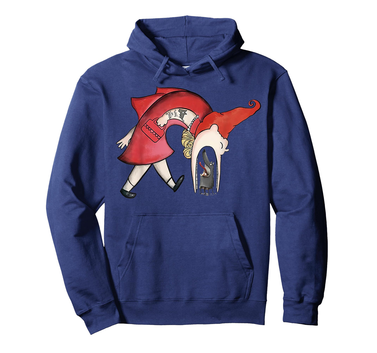 Soulisfree Avengers Little Red Riding Hood Eating Wolf T-Shirt
