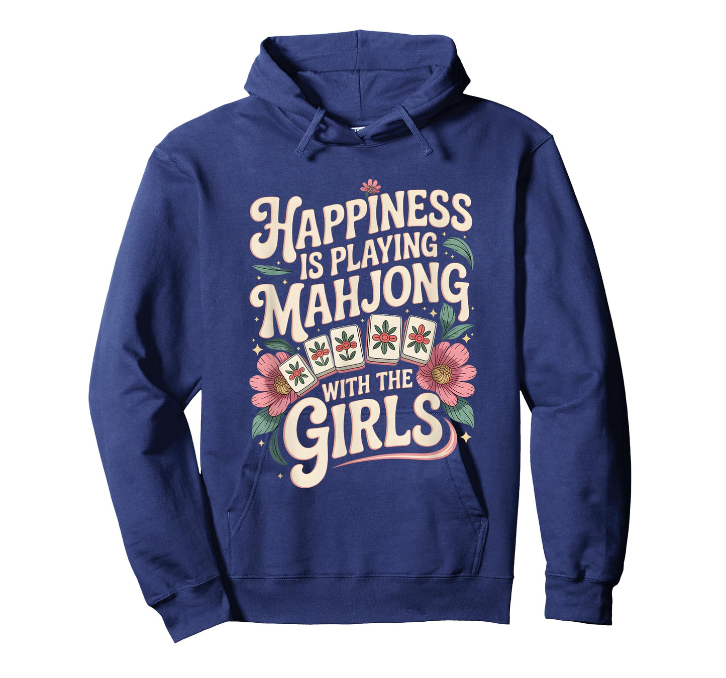Funny Mahjong Cool Happiness is Playing Mahjong with Girls T-Shirt