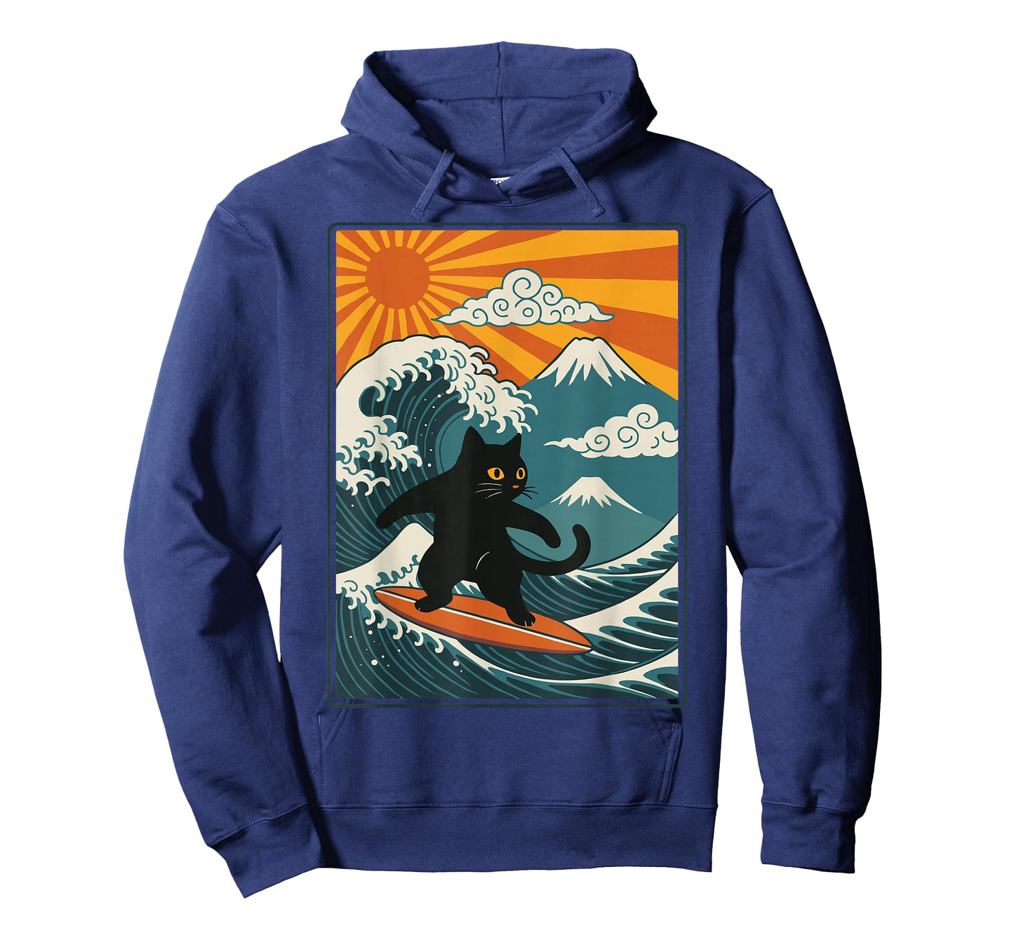Cat Surfing Japanese T-Shirt