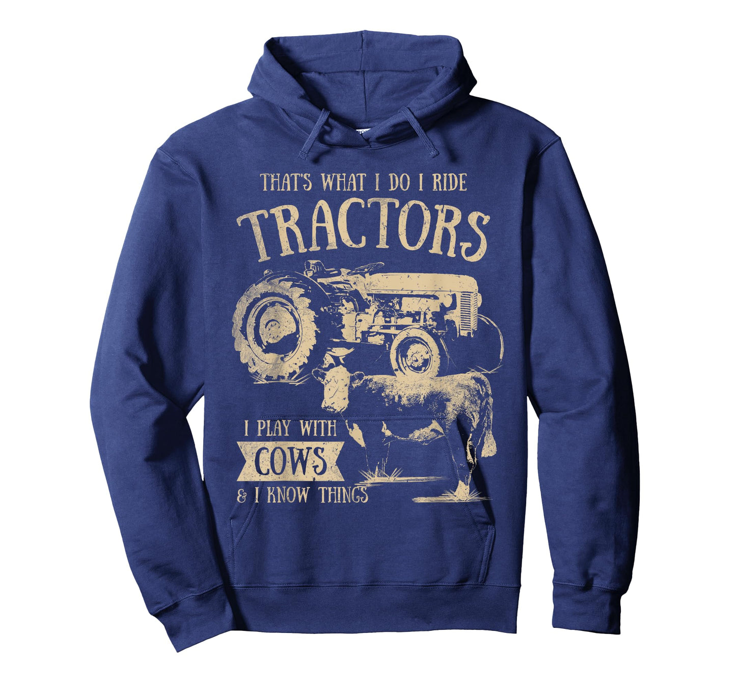 Tractor Farmer Merch Co Thats What I Do I Ride Tractors Funny Farmer Cowboy Gift T-Shirt Black Small