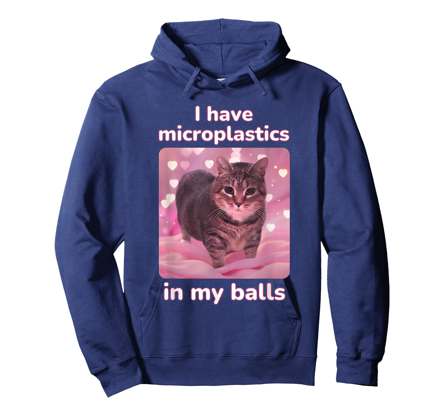 I Have Microplastics in My Balls Ironic Cat Meme Unhinged T-Shirt