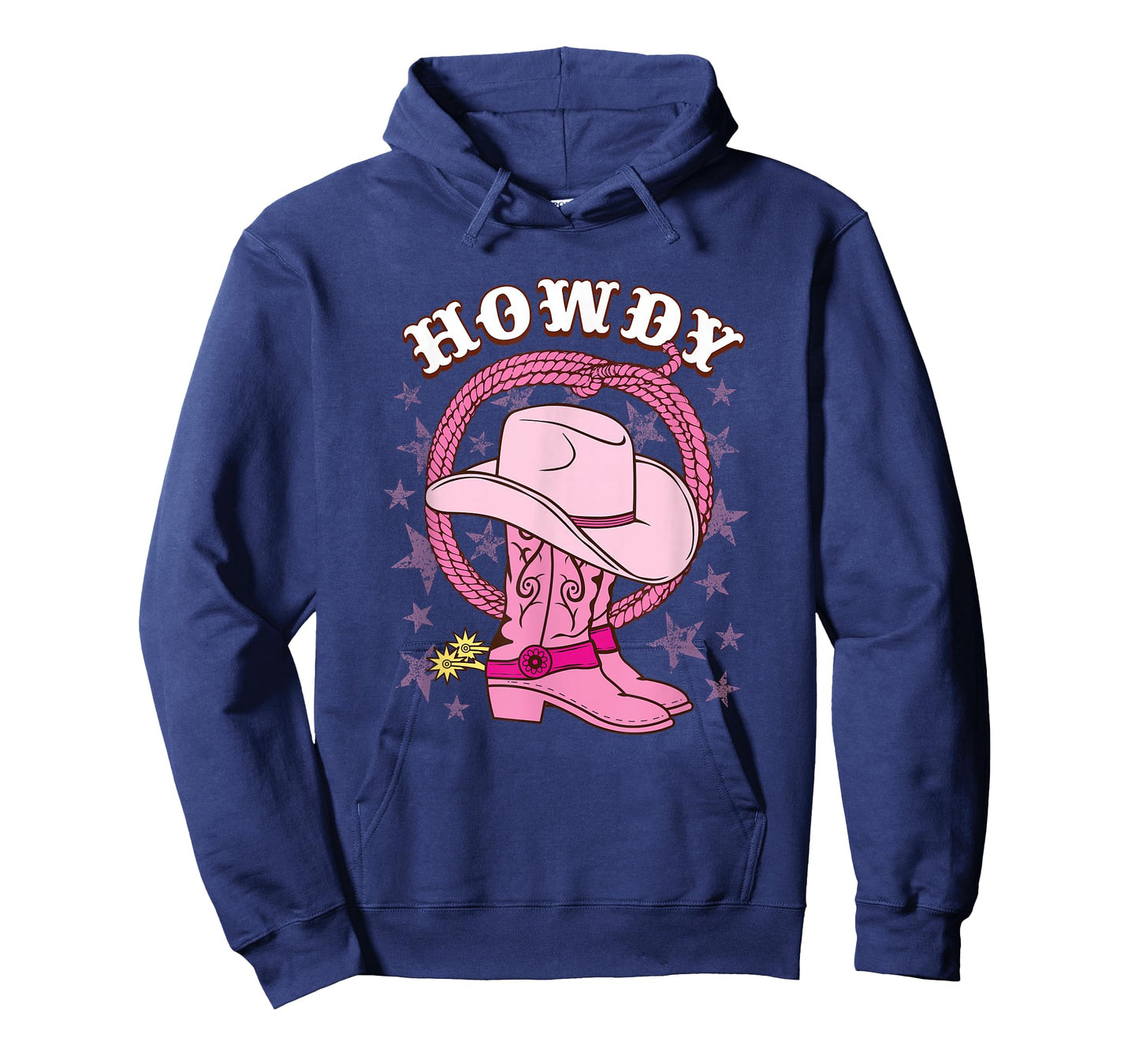 Howdy Pink Cowboy Hat Boots Country Western Rodeo for Women T-Shirt