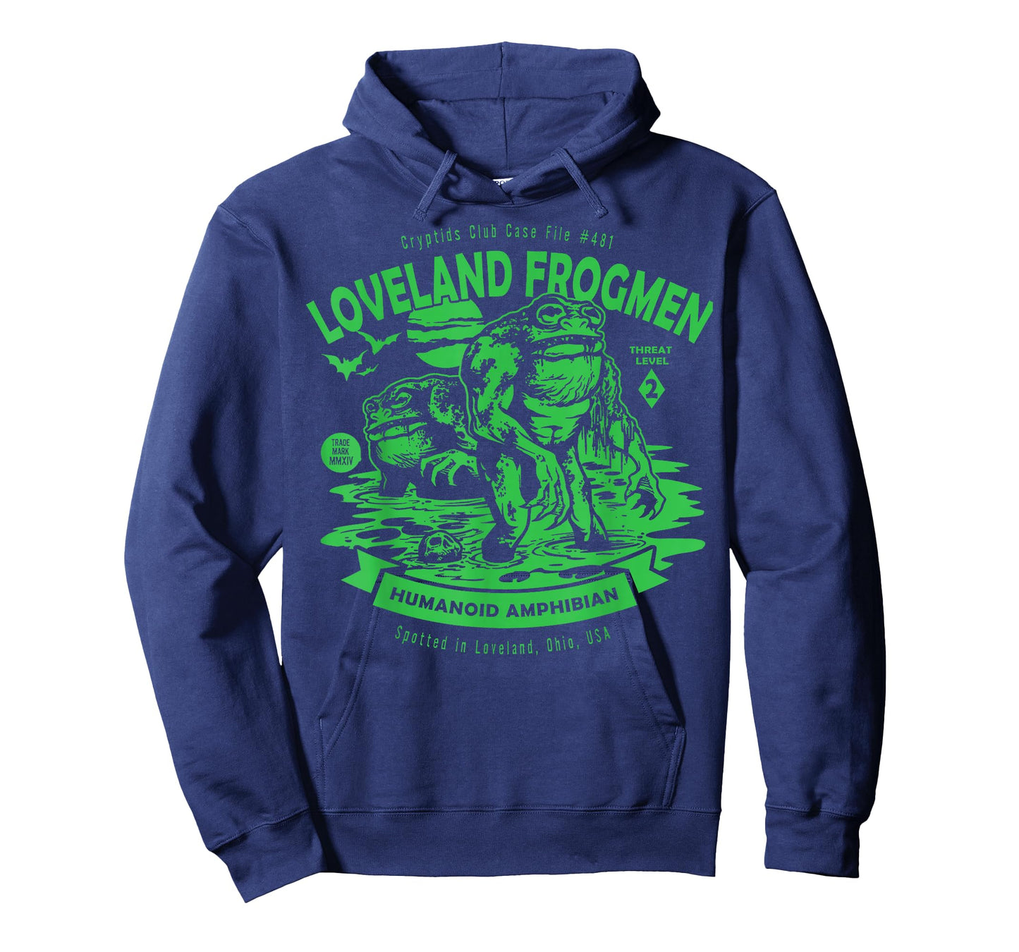 Loveland Frogmen Humanoid Amphibian Crypid Club Frog Monster T-Shirt