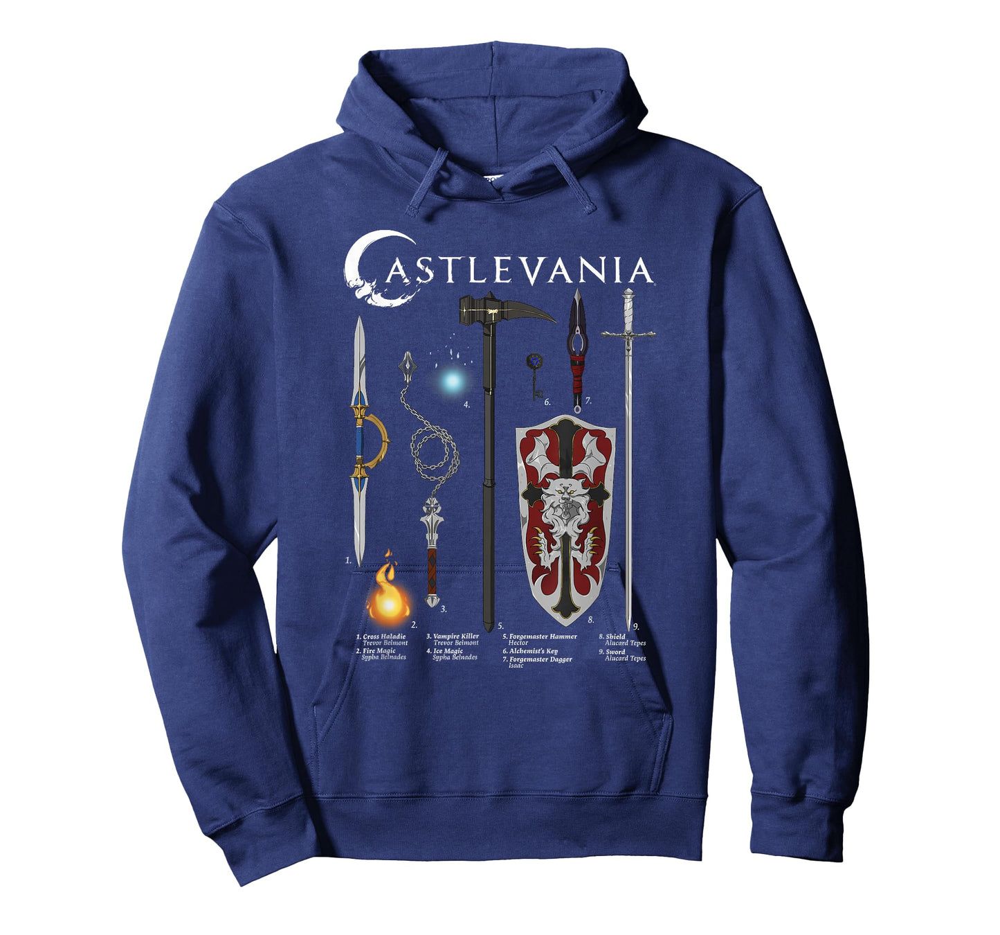 Castlevania Weapons Textbook Poster T-Shirt