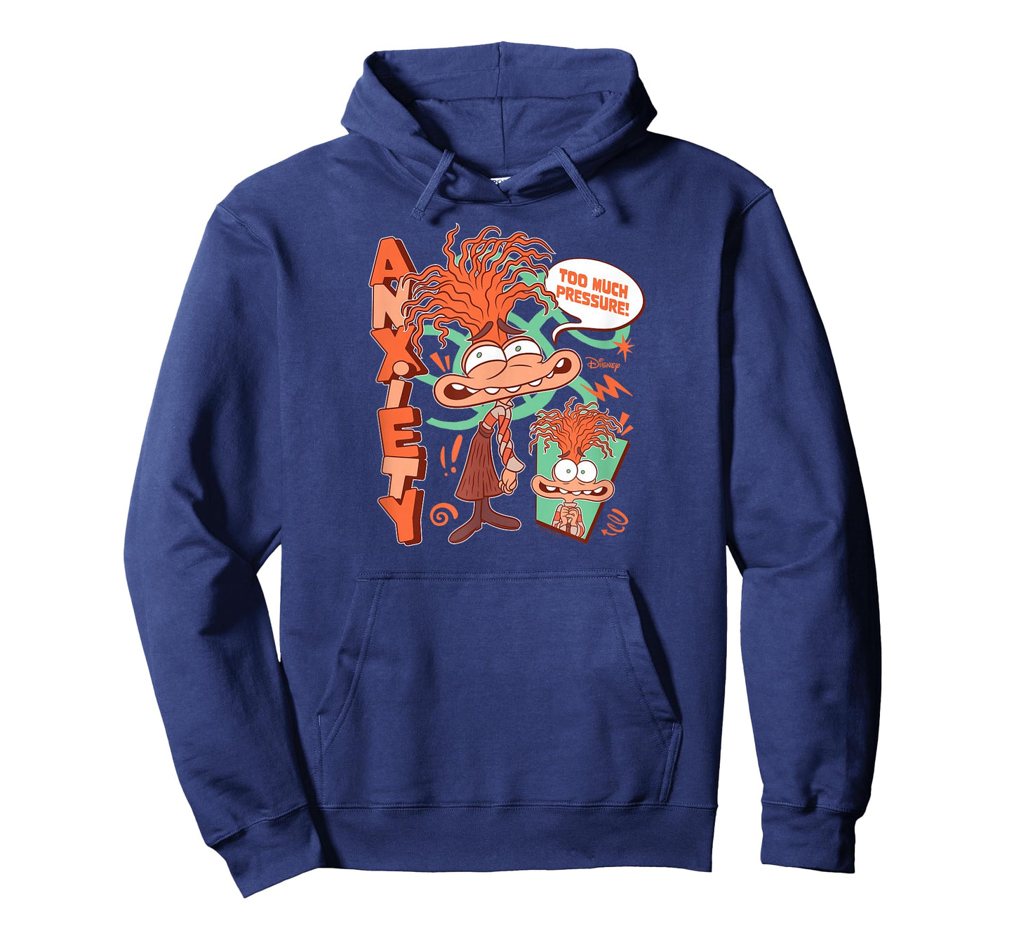 Inside Out 2 - Anxiety Character Too Much Pressure T-Shirt